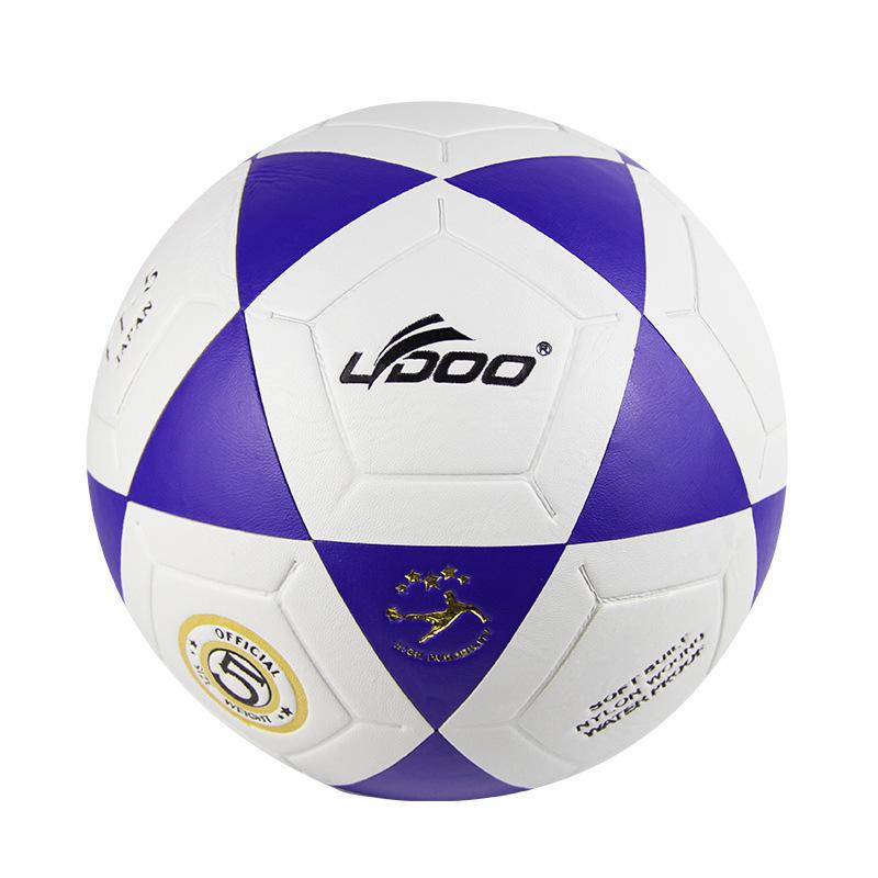 Футбольный мяч Размер 5 Тренировочный Соревновательный Футбольный Взрывозащищенный Футбольный Бесшовный Клееный Футбольный мяч синий